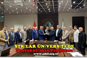 STK’lar Üniversitede Projesi Protokolü İmzalandı.