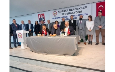 AMASYA DERNEKLER FEDERASYONU GENEL KURUL TOPLANTISI YAPILDI