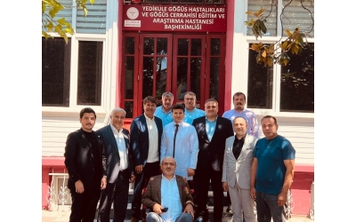 KASTOB, Karadeniz sivil toplum kuruluşları konfederasyonu, 24 federasyon başkanı ile birlikte Yedikule göğüs hastalıkları hastanesi Başhekimi Prof. Dr. Tabip Albay Nurettin YİYİT’i ziyaret ettik.