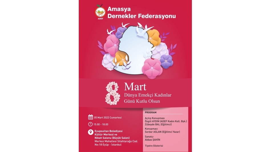 8 Mart Dünya Emekci Kadınlar Günü Etkiniliği