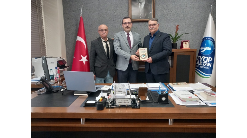 Ramazan ayı etkinlikleri ve stant yeri programı ile ilgili Eyüpsultan Belediye Başkan yardımcısı Av.Uğur Şeker'i ziyaret ettik.