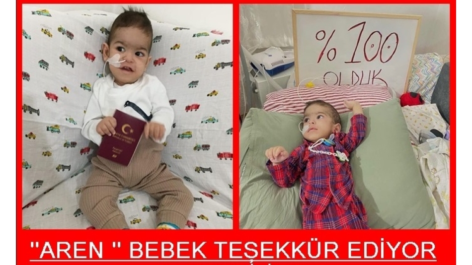 AREN BEBEK TEDAVİSİ İÇİN UÇUYOR